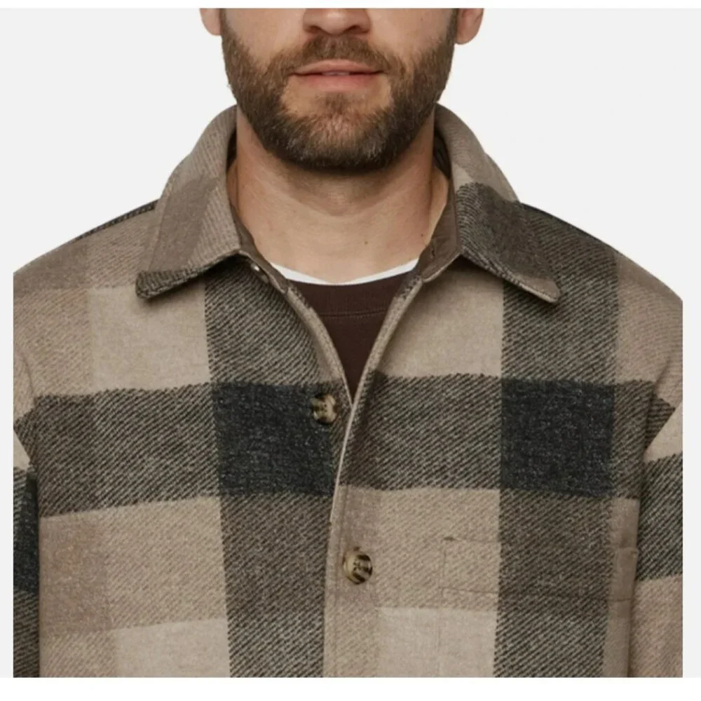 Banana Republic Men's Shirt Jacket - TAN